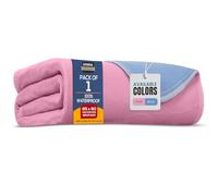 Utopia Bedding Incontinence Bed Pads 85 x 90 cm (Pack of 1) Pink / Blue Incontinence Bed Sheets, Waterproof Washable Bed Pads for Incontinence Adults, Bed Wetting Sheets