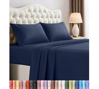 Utopia Bedding King Bed Sheets Set - 4 Piece Bedding - Brushed Microfiber - Shrinkage and Fade Resistant - Easy Care (King, Navy Blue)