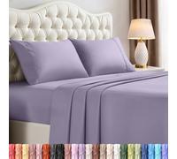Utopia Bedding King Bed Sheets Set - 4 Piece Bedding - Brushed Microfiber - Shrinkage and Fade Resistant - Easy Care (King, Lavender)