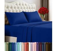 Utopia Bedding King Bed Sheets Set - 4 Piece Bedding - Brushed Microfiber - Shrinkage and Fade Resistant - Easy Care (King, Royal Blue)
