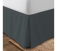 Utopia Bedding King Bed Skirt - Soft Quadruple Pleated Ruffle - Easy Fit with 16 Inch Tailored Drop - Hotel Quality, Shrinkage and Fade Resistant (King, Grey)
