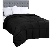 Utopia Bedding Duvet, 4.5 tog King Size with Corner Tabs, Microfiber Soft Breathable King Duvet, Box Stitched All Year Round Quilt 220x230 cm (Black)