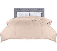 Utopia Bedding King Duvet Lightweight 4.5 Tog Coverless Soft Microfiber Breathable All Season Duvet, Box Stitch Quilting and Ideal for Summer Weather, 220x230 cm (Beige)
