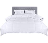 Utopia Bedding King Duvet Lightweight 4.5 Tog Coverless Soft Microfiber Breathable All Season Duvet, Box Stitch Quilting and Ideal for Summer Weather, 220x230 cm (White)