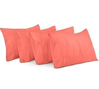 Utopia Bedding King Pillow Cases - 4 Pack - Envelope Closure - Soft Brushed Microfiber Fabric - Shrinkage and Fade Resistant Pillow Covers King Size 20 X 40 Inches (Coral)