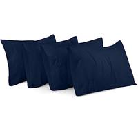 Utopia Bedding King Pillow Cases - Pack of 4 - Envelope Closure - Soft Brushed Microfiber Fabric - Shrinkage and Fade Resistant Pillow Covers King Size 20 X 40 Inches (Navy)