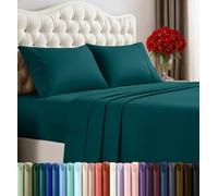 Utopia Bedding King Sheets - 4 Piece Bedding - Brushed Microfiber - Shrinkage and Fade Resistant - Easy Care (King, Teal)