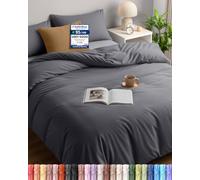 Utopia Bedding King Size Duvet Cover Set with 2 Pillowcases 50x75 cm, Grey