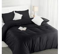 Utopia Bedding King Size Duvet Cover - Soft Microfibre Polyester Bedding Quilt Cover Set with Pillow cases - (Black)
