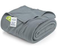 Utopia Bedding Knit Blanket Queen Size (90x90 Inches, Grey) Soft Lightweight Jersey Breathable Sweatshirt Blanket for Bed,Couch & Sofa