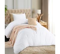 Utopia Bedding Lightweight Duvet Quilt Cover Set with 50x65 cm Pillow cases, 170x220 cm - Soft Microfibre Polyester (White)