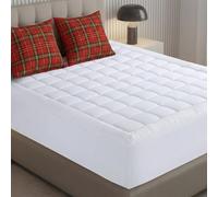 Utopia Bedding Mattress Topper Twin, Quilted Mattress Pad with Elastic Corner Straps, Deep Pocket Fit Up to 16 inches, Microfiber Filled Bed Topper, Soft & Comfortable