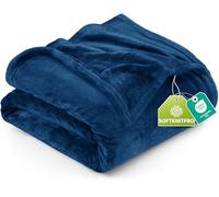 Utopia Bedding Navy Fleece Blanket [Full - 228 x 213 cm] Soft Cosy fluffy 300 GSM Blankets for Bed, Sofa & Couches