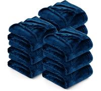 Utopia Bedding Navy Fleece Blanket [King - 259 x 228 cm] Soft Cosy fluffy 300 GSM Blankets for Bed, Sofa & Couches (Pack of 9)