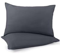 Utopia Bedding - Pillow Cases 2 Pack - 60 x 60 cm - 100% Brushed Microfiber Pillowcases with Envelope Closure - Wrinkle, Fade, Stain Resistant Pillow Cases - Grey