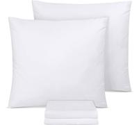 Utopia Bedding - Pillow Cases 4 Pack - 60 x 60 cm - 100% Brushed Microfiber Pillowcases with Envelope Closure - Wrinkle, Fade, Stain Resistant Pillow Cases - White