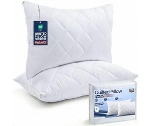 Utopia Bedding Pillow Protector 50x75 cm Quilted Zippered, Soft & Breathable Microfiber Pillowcase Protectors (2 Pack - White)