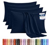 Utopia Bedding Pillowcases 4 Pack, Standard 50x75cm, Navy | Ultra Soft Hotel Quality Pillow cases, OEKO-TEX Certified, Envelope Closure, Wrinkle & Fade Resistant Pillow covers