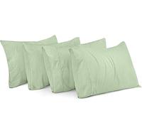 Utopia Bedding Queen Pillow Cases - Pack of 4 - Envelope Closure - Soft Brushed Microfiber Fabric - Shrinkage and Fade Resistant Pillow Covers Queen Size 20 X 30 Inches (Queen, Sage)