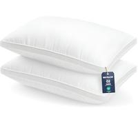 Utopia Bedding Pillows 2 Pack Queen Size, (White) Luxury Hotel Quality Pillows, Brushed Fabric, Bed Pillow for Back, Stomach or Side Sleepers - 18 x 26 inch / 45 x 66 cm