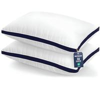 Utopia Bedding Pillows 2 Pack Standard Size, (Navy) Luxury Hotel Quality Pillows, Brushed Fabric, Bed Pillow for Back, Stomach or Side Sleepers - 20 x 30 inch / 50 x 75 cm