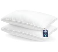 Utopia Bedding Pillows Pack Size, Hotel Quality Pillows, Brushed Fabric, Bed Pillow for Back, Stomach or Side Sleepers (2, White, King)