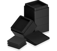 Utopia Bedding Premium Adjustable Furniture Riser (5 cm) - ABS Plastic Bed risers with Foam and Rubber Anti Slip Pads - Elevate your Sofa, Table, Chair, Wardrobe (Pack of 4, Black)