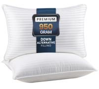 Utopia Bedding Premium Pillows, Hotel Quality Pillows, Luxury Bed Pillow for Back, Stomach or Side Sleepers (2, White, Standard)