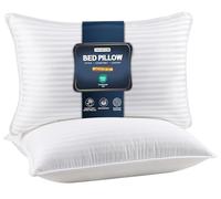 Utopia Bedding Premium Pillows, Hotel Quality Pillows, Luxury Bed Pillow for Back, Stomach or Side Sleepers (2, White, Standard)