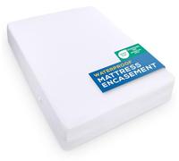 Utopia Bedding Premium Waterproof Mattress Encasement Cot Bed (70 x 140 x 15 cm), Zippered Mattress Protector, Bed Bug and Dust Mite Proof Mattress Cover, White