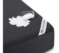 Utopia Bedding Premium Waterproof Terry Mattress Protector Full 200 GSM, Mattress Cover, Breathable, Fitted Style with Stretchable Pockets (Black), UB3770