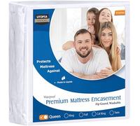 Utopia Bedding Premium Zippered Mattress Encasement (Fits 8 Inches Mattress, Queen) - Waterproof and Bed Bug Proof Mattress Protector - Six-Sided Mattress Cover