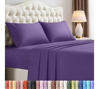 Utopia Bedding Queen Bed Sheets Set - 4 Piece Bedding - Brushed Microfiber - Shrinkage and Fade Resistant - Easy Care (Queen, Egg Plant)