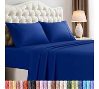Utopia Bedding Queen Bed Sheets Set - 4 Piece Bedding - Brushed Microfiber - Shrinkage and Fade Resistant - Easy Care (Queen, Royal Blue)