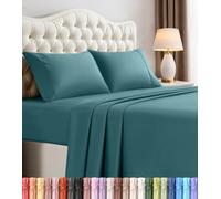 Utopia Bedding Queen Bed Sheets Set - 4 Piece Bedding - Brushed Microfiber - Shrinkage and Fade Resistant - Easy Care (Queen, Denim Blue)