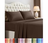 Utopia Bedding Bed Sheet Set - Brushed Microfiber 4 Piece Queen Bedding - Shrinkage & Fade Resistant - Soft Sheets - Easy Care (Queen, Brown)