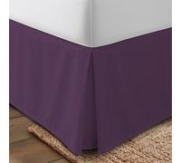 Utopia Bedding Queen Bed Skirt - Soft Quadruple Pleated Ruffle - Easy Fit with 16 Inch Tailored Drop - Hotel Quality, Shrinkage and Fade Resistant (Queen, Purple)