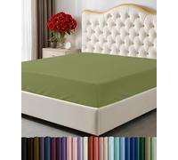 Utopia Bedding Queen Fitted Sheet - Bottom Sheet - Deep Pocket - Soft Microfiber - Shrinkage and Fade Resistant-Easy Care -1 Fitted Sheet Only (Olive)