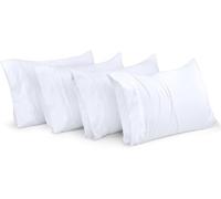 Utopia Bedding Queen Pillow Cases - Pack of 4 - Envelope Closure - Soft Brushed Microfiber Fabric - Shrinkage and Fade Resistant Pillow Covers Queen Size 20 X 30 Inches (White)