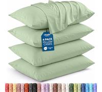 Utopia Bedding Queen Pillow Cases - Pack of 4 - Envelope Closure - Soft Brushed Microfiber Fabric - Shrinkage and Fade Resistant Pillow Covers Queen Size 20 X 30 Inches (Queen, Sage)