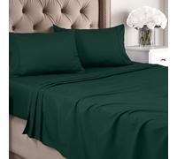 Utopia Bedding Queen Sheet Set - Brushed Microfiber - Soft Bed Sheets for Queen Size Bed Set - Includes 1 Fitted, 1 Flat, & 2 Pillow Cases - Deep Pocket (Emerald)
