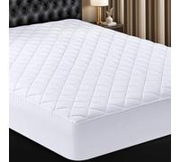 Utopia Bedding Quilted Fitted Mattress Pad (Short Queen) - Elastic Fitted Mattress Protector - Mattress Cover Stretches up to 16 Inches Deep - Machine Washable Mattress Topper