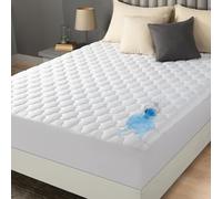 Utopia Bedding Quilted Fitted Waterproof Mattress Protector, Machine Washable Mattress Cover Stretches up to 40 cm Deep (White, Twin - 99 x 190 cm)