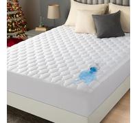 Utopia Bedding Quilted Fitted Waterproof Mattress Protector, Machine Washable Mattress Cover Stretches up to 40 cm Deep (White, Twin - 99 x 190 cm)