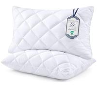 Utopia Bedding Quilted Pillows 2 Pack, Hotel Quality Luxury Bed Pillow, Perfect for Back, Stomach and Side Sleepers, Soft, Supportive and Comfortable All Night Long, UK Standard, White