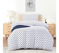 Utopia Bedding Single Arrows Navy Print Duvet Cover Set - Soft Microfibre Polyester - Bedding Quilt Cover Set