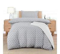 Utopia Bedding Single Arrows White Print Duvet Cover Set - Soft Microfibre Polyester - Bedding Quilt Cover Set