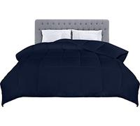 Utopia Bedding Single Duvet - 4.5 Tog Lightweight Coverless All Season Duvet, Soft Breathable Microfiber with Box Stitching, 135x200 cm (Navy Blue)