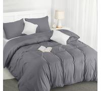 Utopia Bedding Single Duvet Cover Set - Pack of 10 - Soft Microfibre Polyester - Bedding Quilt Cover Set, with Pillow case (Grey)