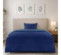 Utopia Bedding Single Duvet Cover Set - Pack of 10 - Soft Microfibre Polyester - Bedding Quilt Cover Set, with Pillow case (Navy/Blue)
